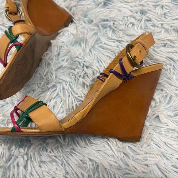 Miu Miu Leather Wedges Heels - Picture 9 of 9